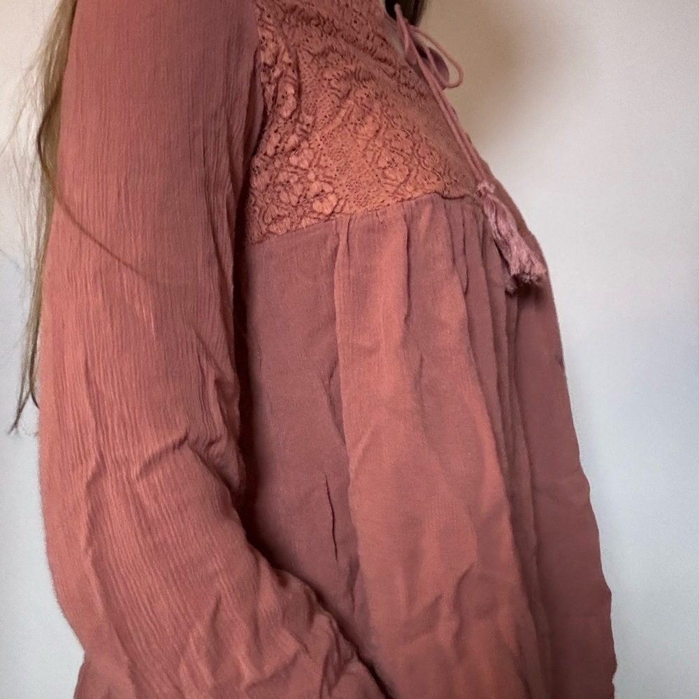 Knox Rose Pink Puff Sleeve Smocked Blouse